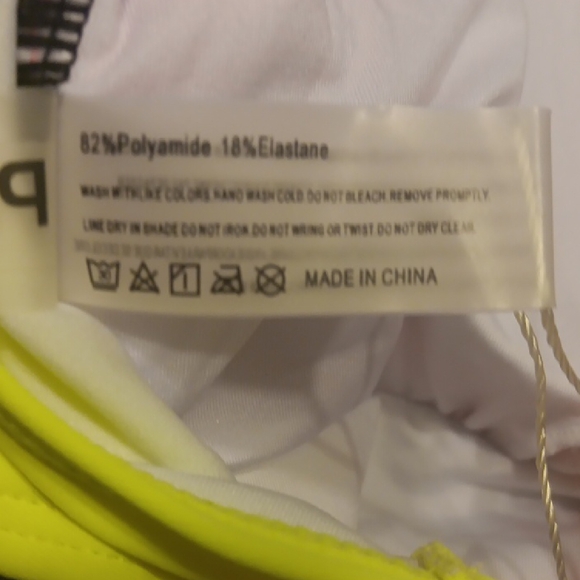 NWT! Popvil Vibrant Pink and Black One Piece Tie Back Swimsuit - Picture 9 of 10